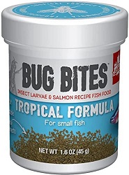 Fluval Bug Bites Tropical Fish Food, Small Granules for Small to Medium Sized Fish